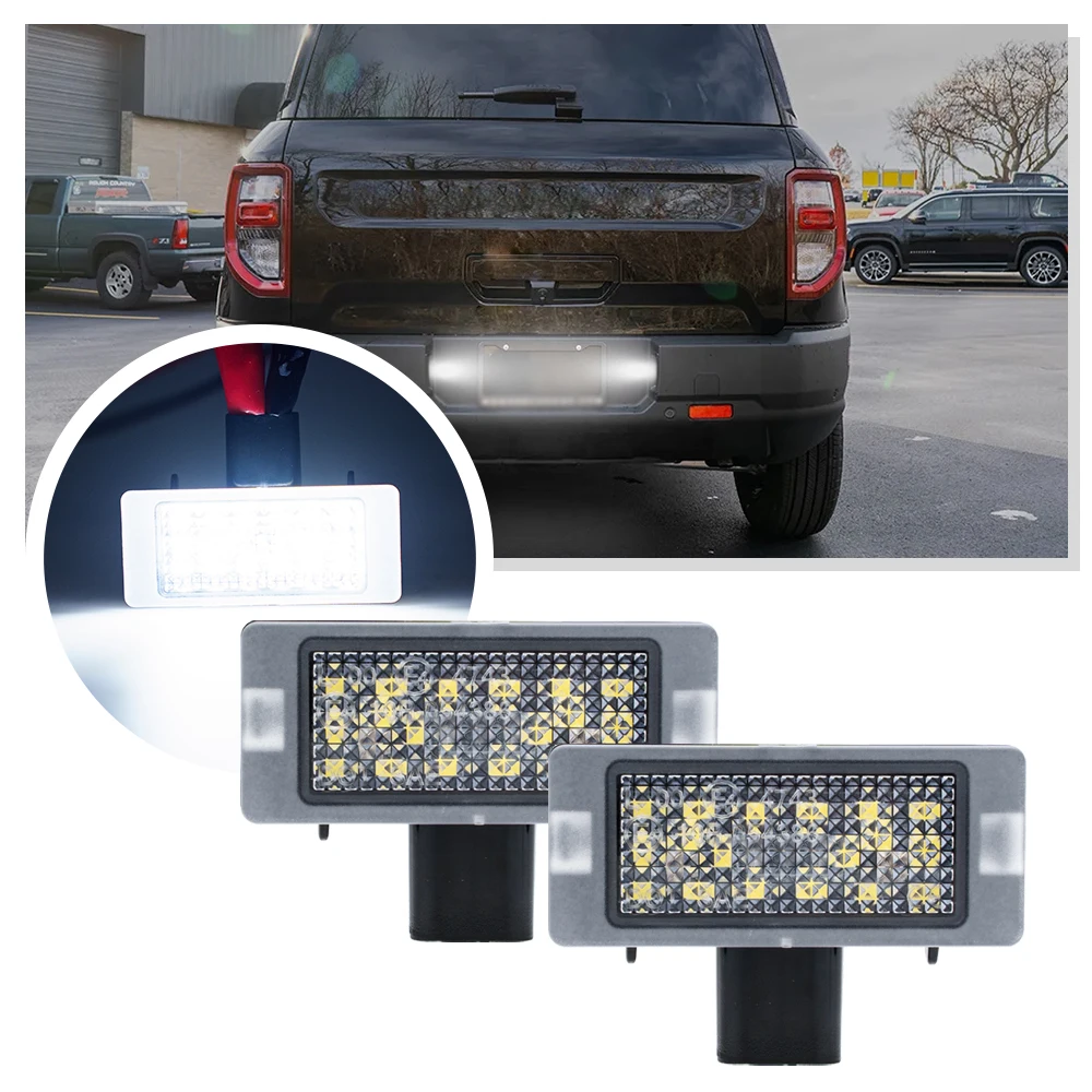 2PCS Canbus LED Number License Plate Light For Ford Bronco Sport 2021 2022 2023-2024 tail rear Tag Lamp
2PCS Canbus LED Number License Plate Light For Ford Bronco Sport 2021 2022 2023-2024 tail rear Tag Lamp