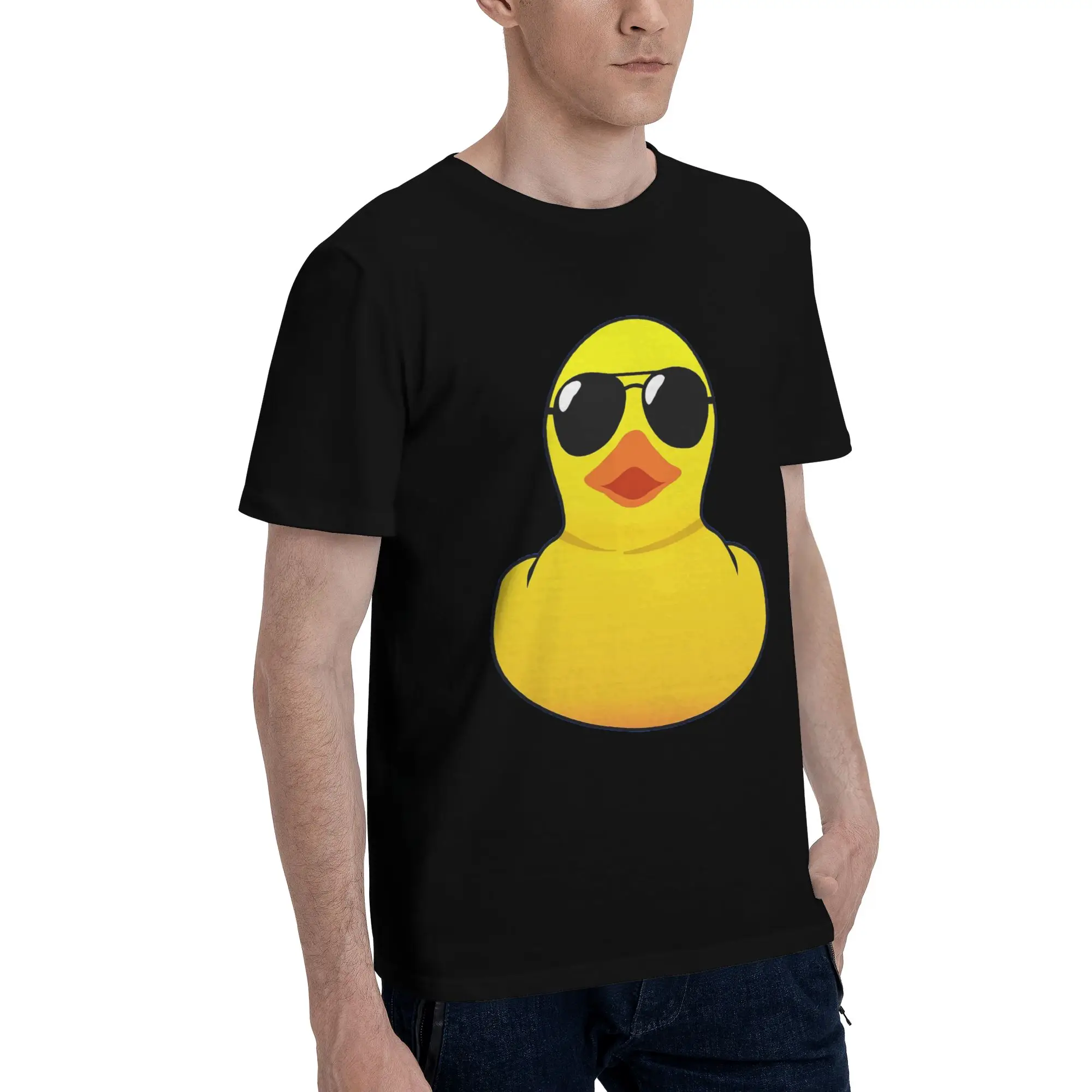 Крутая резиновая утка, мужская футболка больших размеров, мужские хлопковые футболки с круглым вырезом, короткие летние мужские футболки
Крутая резиновая утка, мужская футболка больших размеров, мужские хлопковые футболки с круглым вырезом, короткие летние мужские футболки