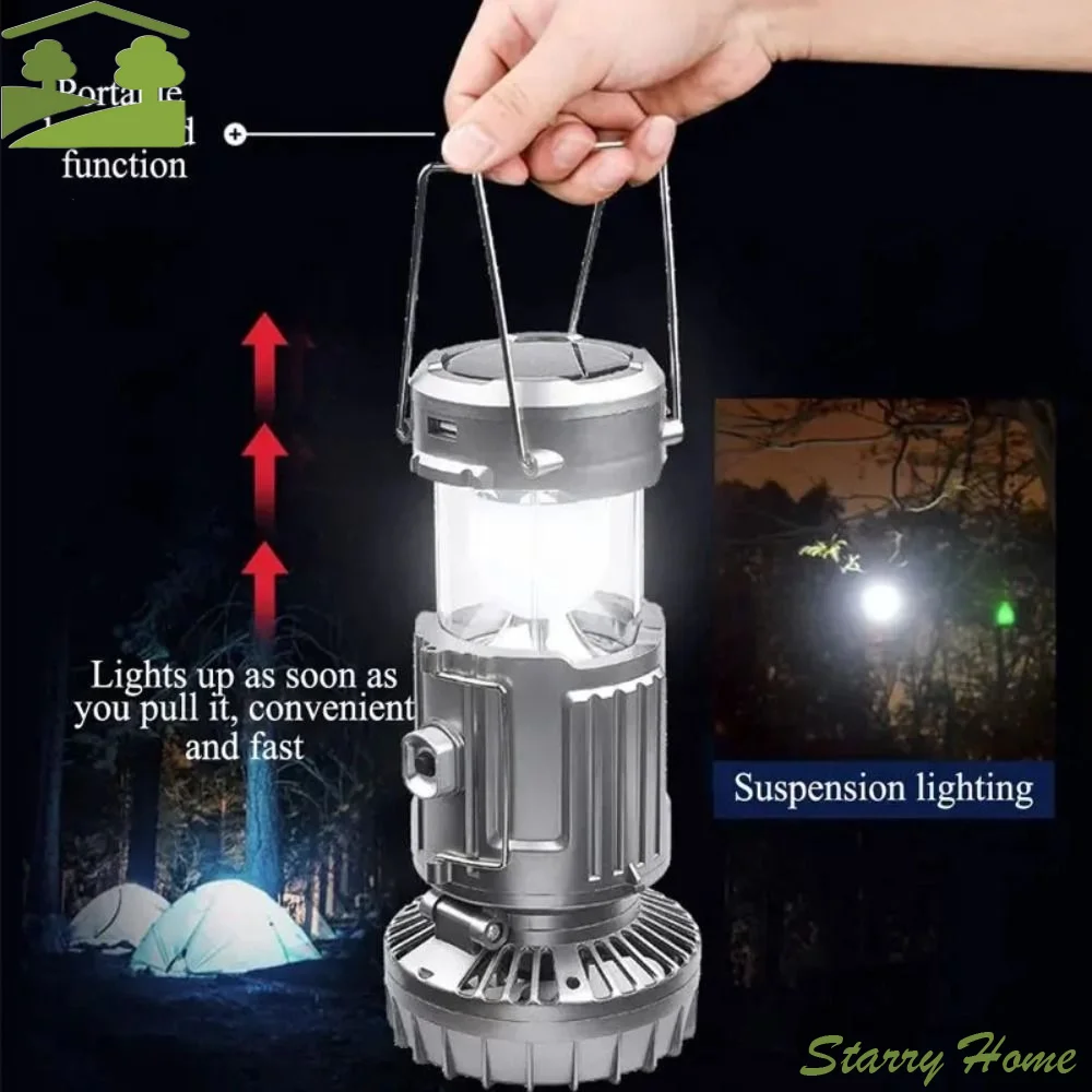 Built-in Rechargeable Battery Solar Camping Lantern Soft Bright Lighting Gentle Wind Fan Portable Emergency Light
Built-in Rechargeable Battery Solar Camping Lantern Soft Bright Lighting Gentle Wind Fan Portable Emergency Light