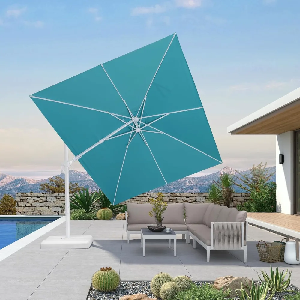 9' X 12' Right-left Tilt Patio Umbrella Swivel Cantilever Umbrella with Tilt Aluminum Outdoor Umbrella with 360° Rotation.
9' X 12' Right-left Tilt Patio Umbrella Swivel Cantilever Umbrella with Tilt Aluminum Outdoor Umbrella with 360° Rotation.
