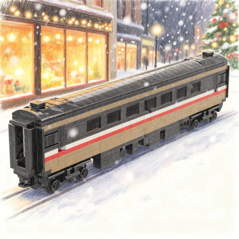 365pcs MOC 4 Wide BR MK2 Carriage In Intercity Livery Creator Model Building Blocks Toy Gift Creative Display Collectible Desk
365pcs MOC 4 Wide BR MK2 Carriage In Intercity Livery Creator Model Building Blocks Toy Gift Creative Display Collectible Desk