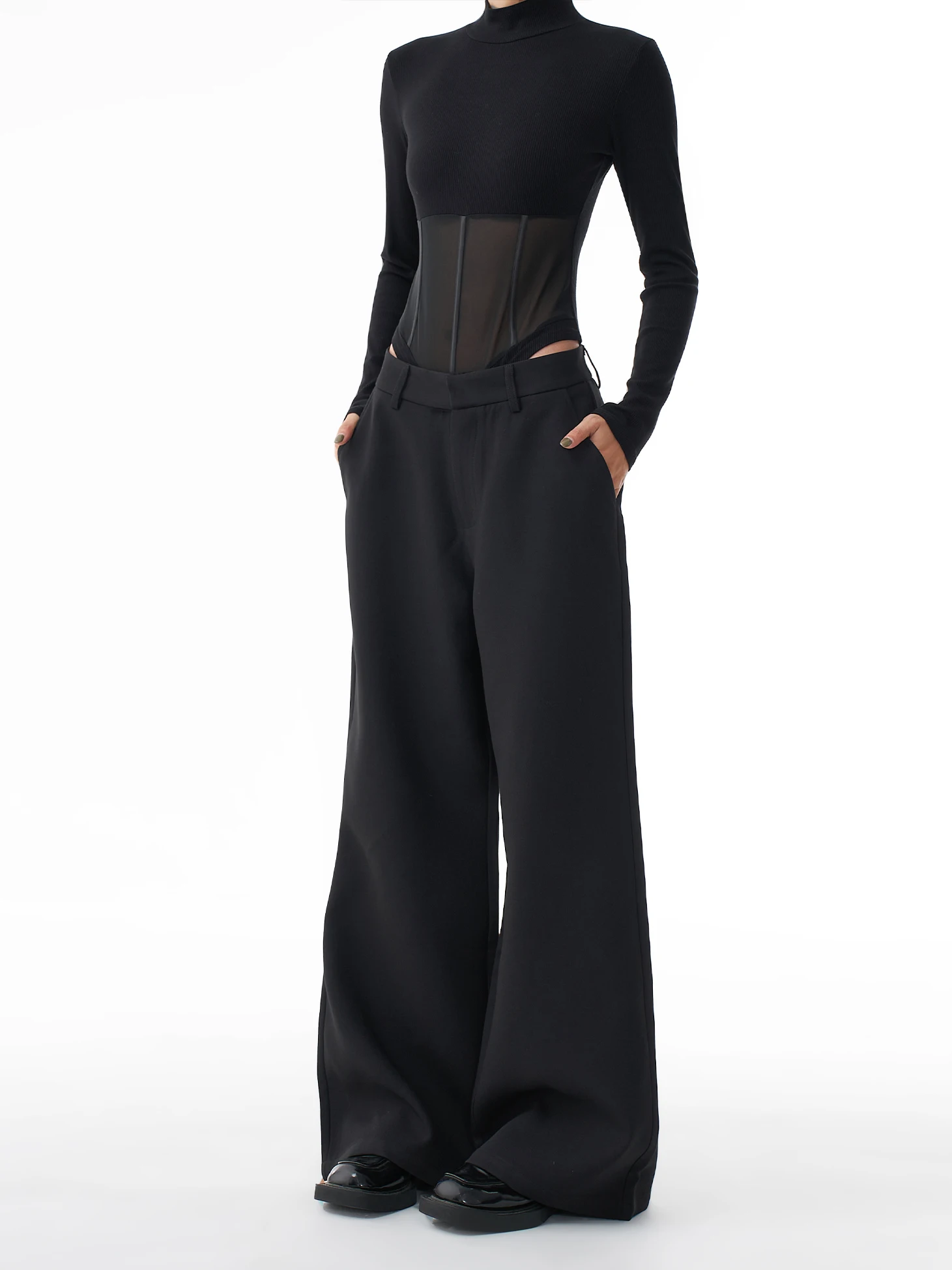 AGUA Thi Low Waist Suit Pants Women's 2025 Autumn Winter New mat Trim ape Straight Loose Wide Leg Long Pants
AGUA Thi Low Waist Suit Pants Women's 2025 Autumn Winter New mat Trim ape Straight Loose Wide Leg Long Pants