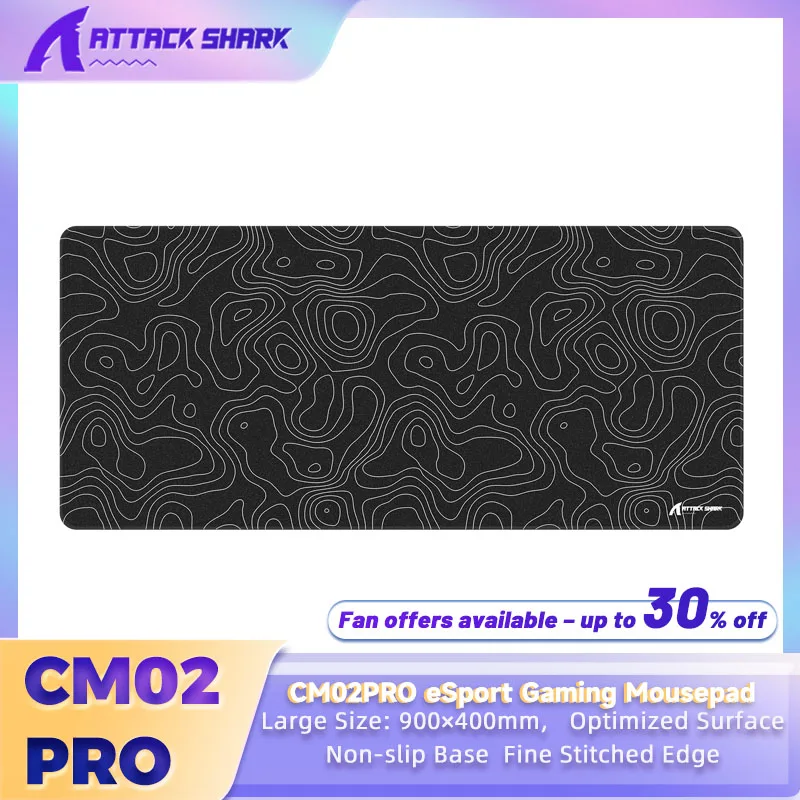 ATTACK SHARK CM02Pro Gaming Mouse Pad for Esports Speed Large Mouse mats Size XXL Laminate 35.43” x 15.75” x 0.16” Black Contour
ATTACK SHARK CM02Pro Gaming Mouse Pad for Esports Speed Large Mouse mats Size XXL Laminate 35.43” x 15.75” x 0.16” Black Contour