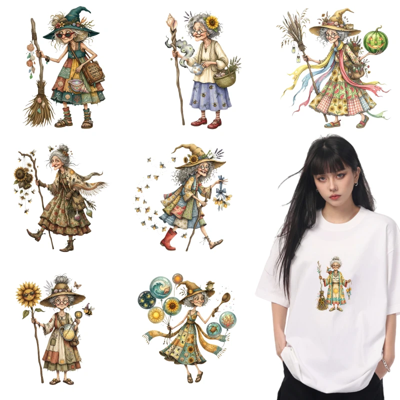 2PCS Whimsical Witch With Broom And Flowers iron on patches DTF Patches for clothes Iron-on transfers for clothing heat
2PCS Whimsical Witch With Broom And Flowers iron on patches DTF Patches for clothes Iron-on transfers for clothing heat