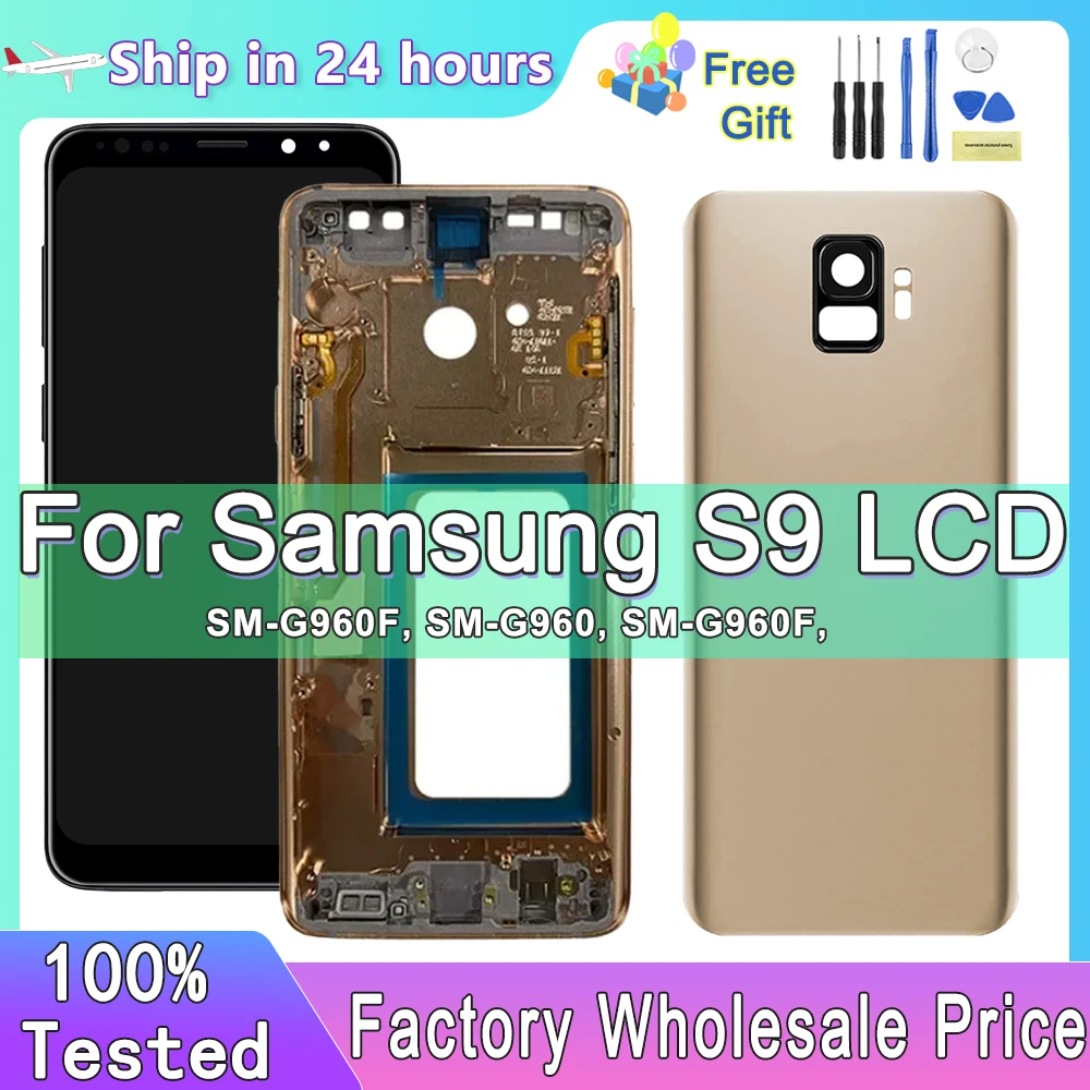ЖК-дисплей с сенсорным экраном и рамкой, для Samsung S9 G960 G960F
ЖК-дисплей с сенсорным экраном и рамкой, для Samsung S9 G960 G960F