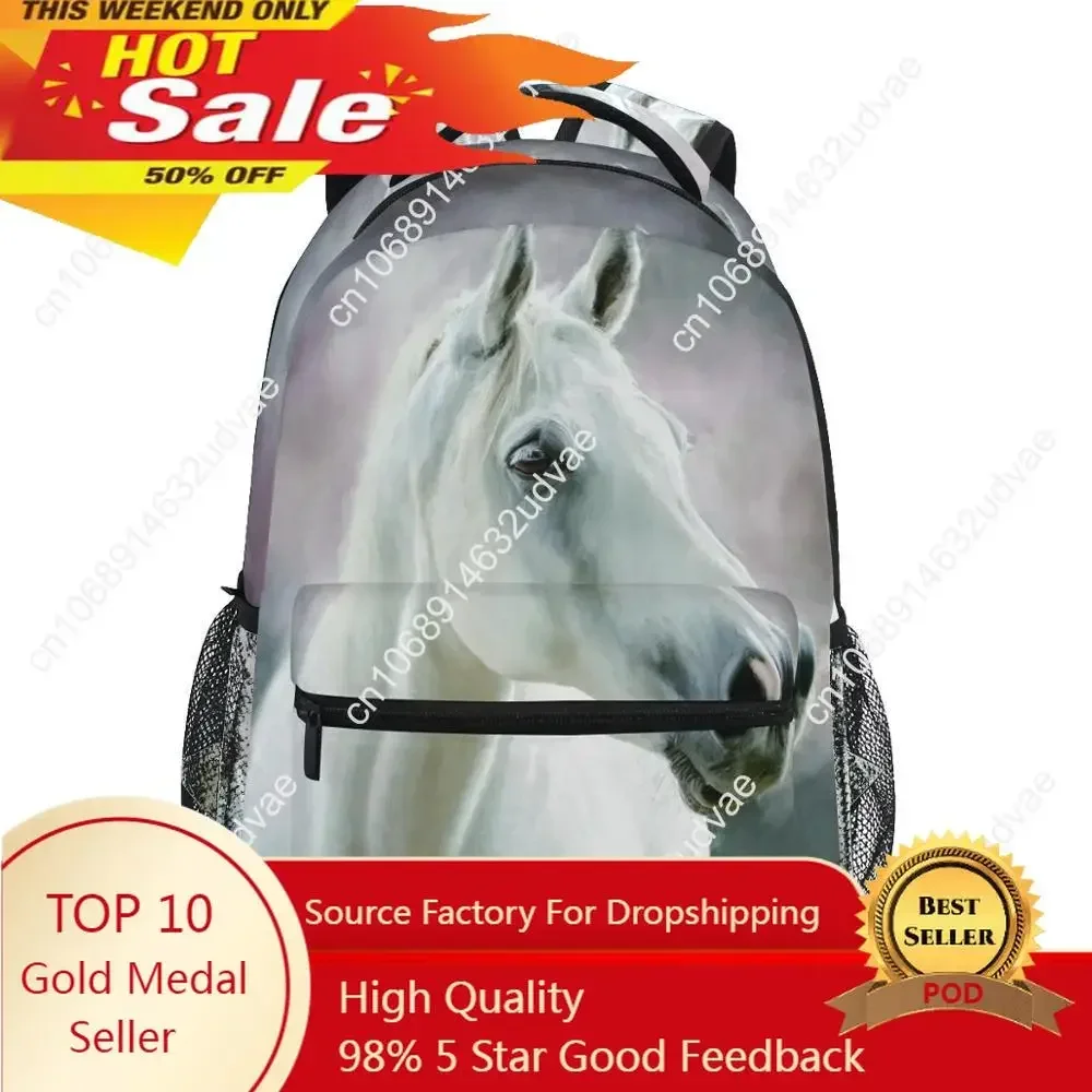 School Bags Wild Stallion In Dust Horse Animal Backpacks Book Travel College Shoulder Kids Bag For Women Girls Men Boys
School Bags Wild Stallion In Dust Horse Animal Backpacks Book Travel College Shoulder Kids Bag For Women Girls Men Boys