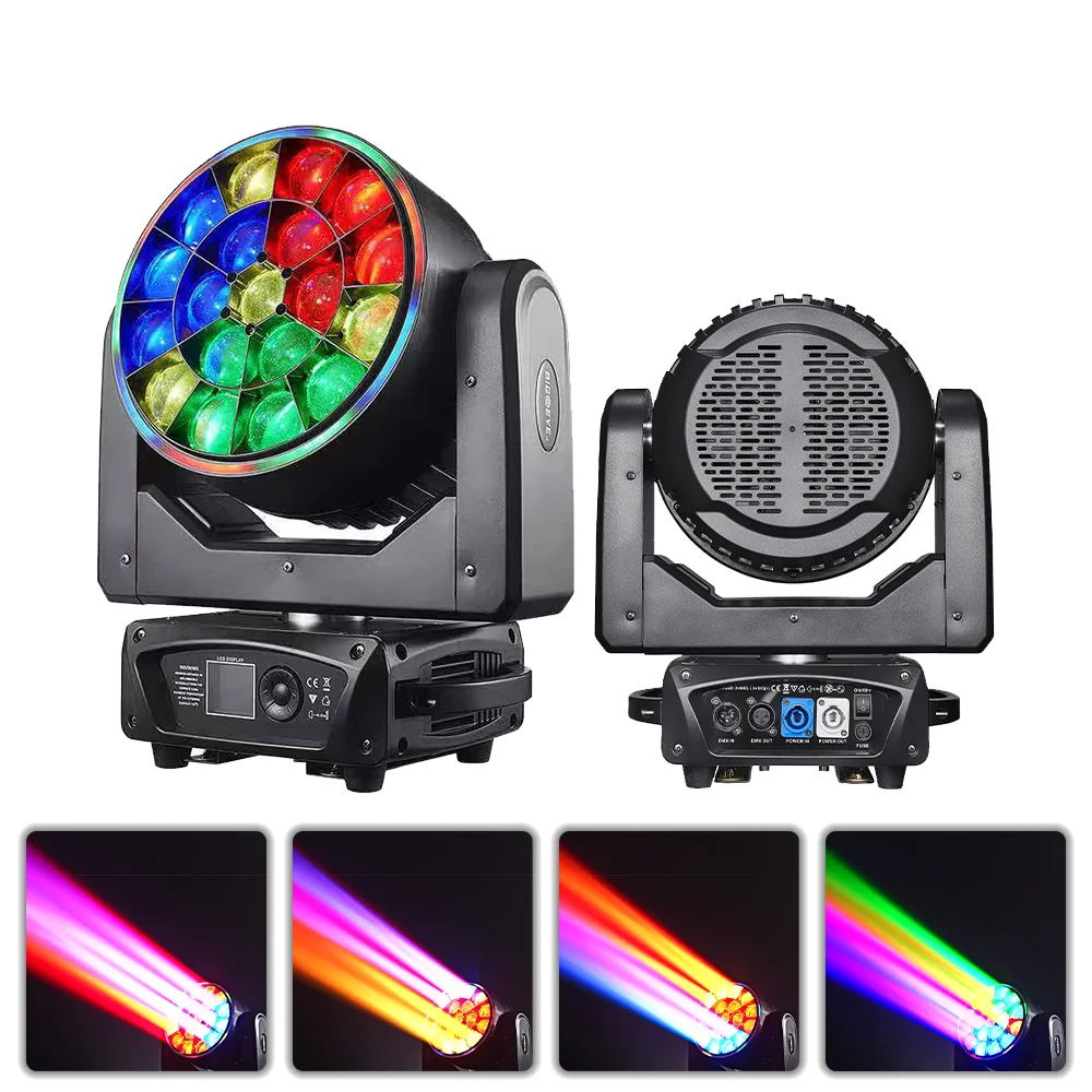 19x40w LED RGBW Beam Bee eye Moving head light with ring Wash effect DMX for DJ Disco party bar club wedding stage light
19x40w LED RGBW Beam Bee eye Moving head light with ring Wash effect DMX for DJ Disco party bar club wedding stage light