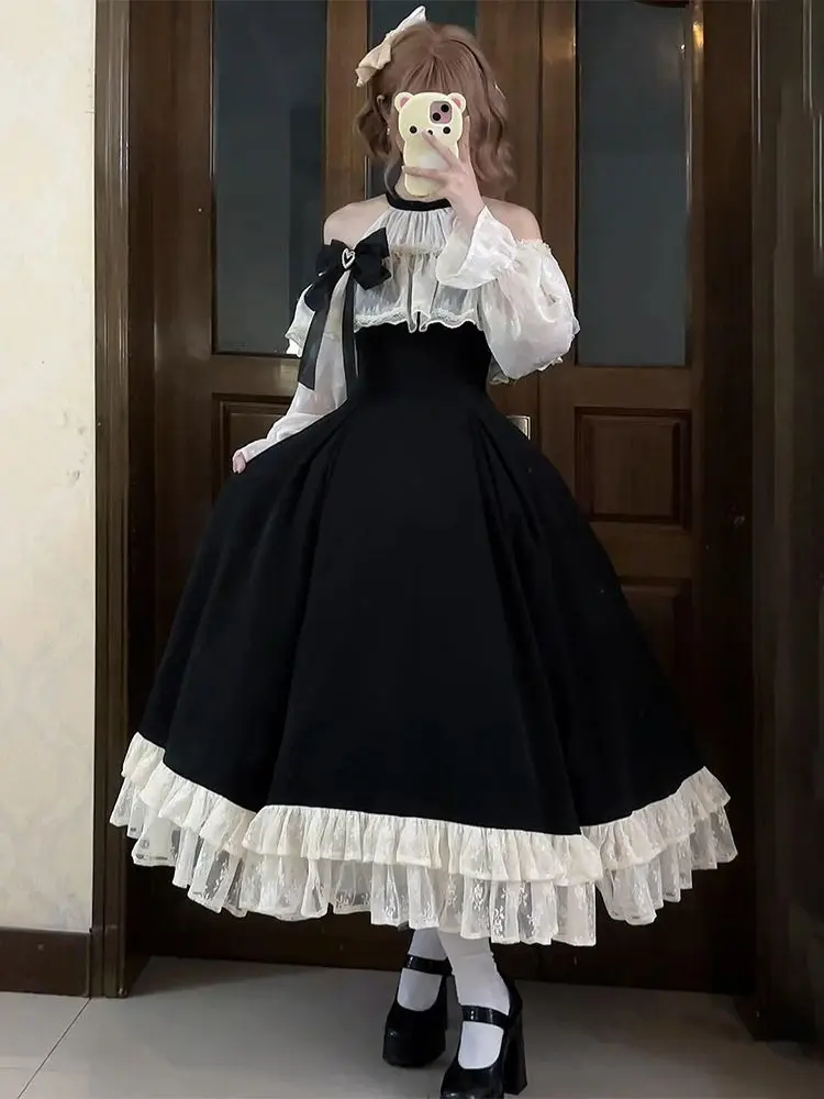 NONSAR Элегантное осеннее платье Лолиты с длинными рукавами на 2025 год — стиль с узлом-бабочкой
NONSAR Элегантное осеннее платье Лолиты с длинными рукавами на 2025 год — стиль с узлом-бабочкой