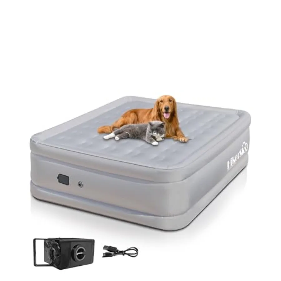 Air Mattress Queen with Built in Wireless Battery Pump Blow Up Inflatable Mattress for Camping Guest Air Bed All Fabric 21'' Gr
Air Mattress Queen with Built in Wireless Battery Pump Blow Up Inflatable Mattress for Camping Guest Air Bed All Fabric 21'' Gr