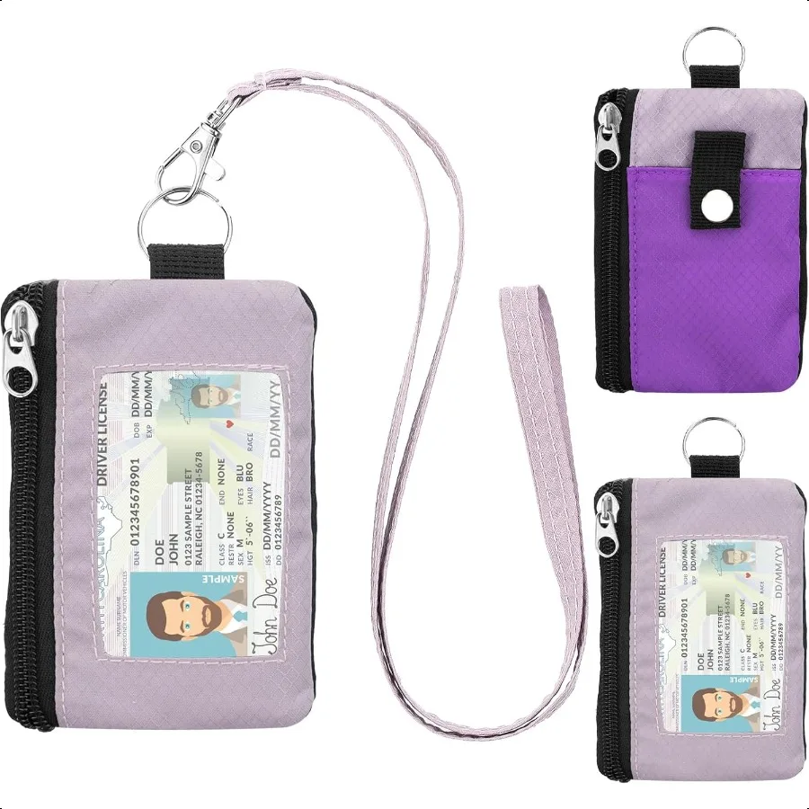 Минималистичный кошелек с блокировкой RFID со шнурком Функциональный чехол для удостоверения личности с двумя карманами на молнии и брелоком для мужчин и женщин Тактический
Минималистичный кошелек с блокировкой RFID со шнурком Функциональный чехол для удостоверения личности с двумя карманами на молнии и брелоком для мужчин и женщин Тактический
