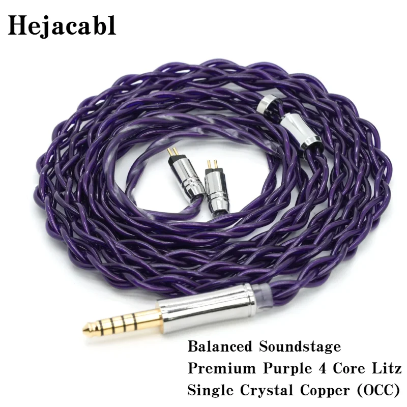 HiFi Earphone Upgrade Cable 4 Core Litz Single Crystal Copper 3.5 4.4 Balanced for MMCX 0.78mm 2Pin Detachable IEM Headphe wire
HiFi Earphone Upgrade Cable 4 Core Litz Single Crystal Copper 3.5 4.4 Balanced for MMCX 0.78mm 2Pin Detachable IEM Headphe wire