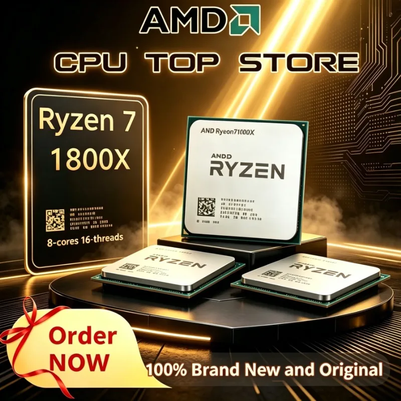 100% Brand New and Original AMD Ryzen 7 1800X R7 1800X 8-cores 16-threads 3.60GHz--4.0GHz 95W AM4 TDP 95WCPU CPU Processor
100% Brand New and Original AMD Ryzen 7 1800X R7 1800X 8-cores 16-threads 3.60GHz--4.0GHz 95W AM4 TDP 95WCPU CPU Processor
