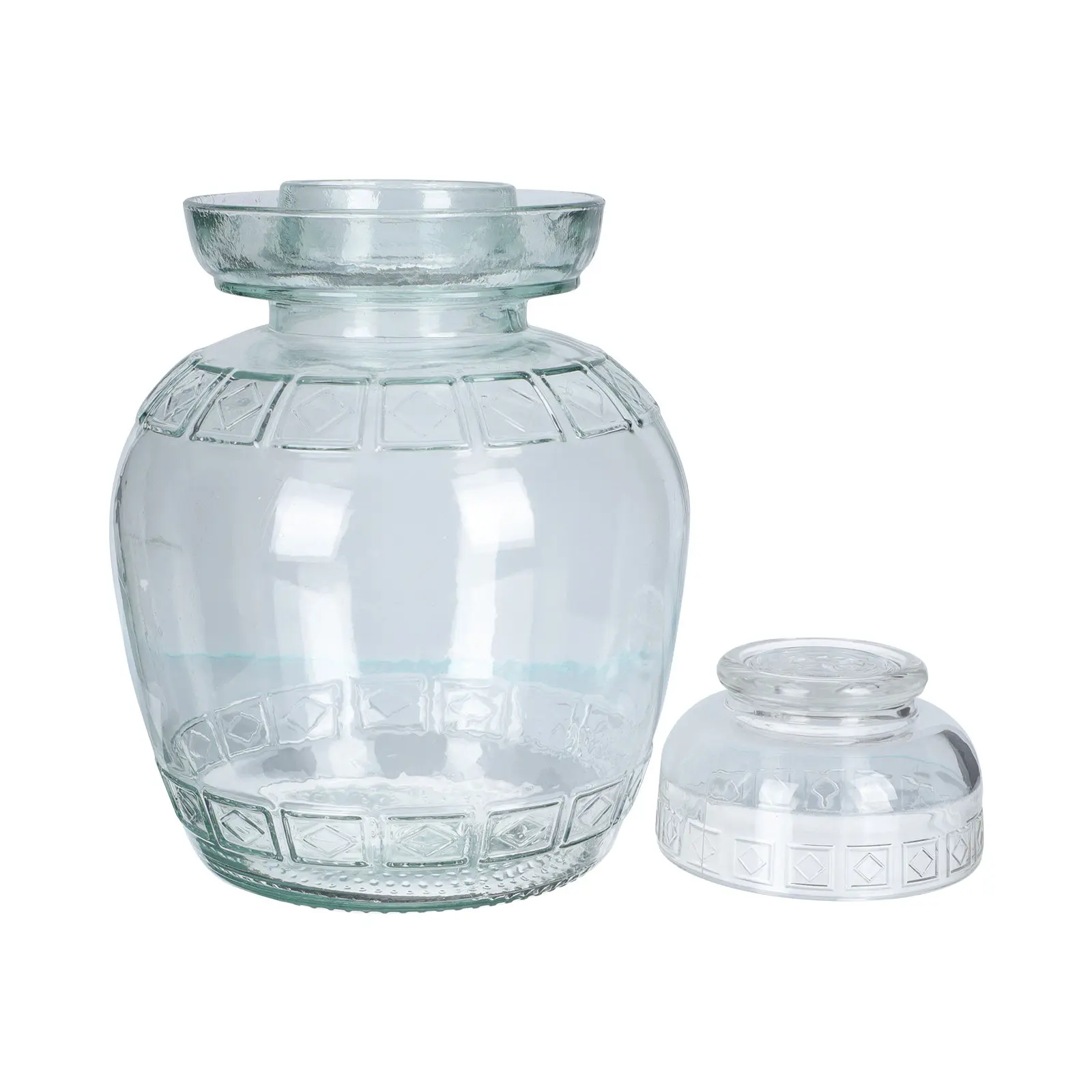 1Set Sealed Pickle Jar Transparent Glass Storage Container Smooth Surface Easy Open Kitchen Storage Glass Sealing Container
1Set Sealed Pickle Jar Transparent Glass Storage Container Smooth Surface Easy Open Kitchen Storage Glass Sealing Container