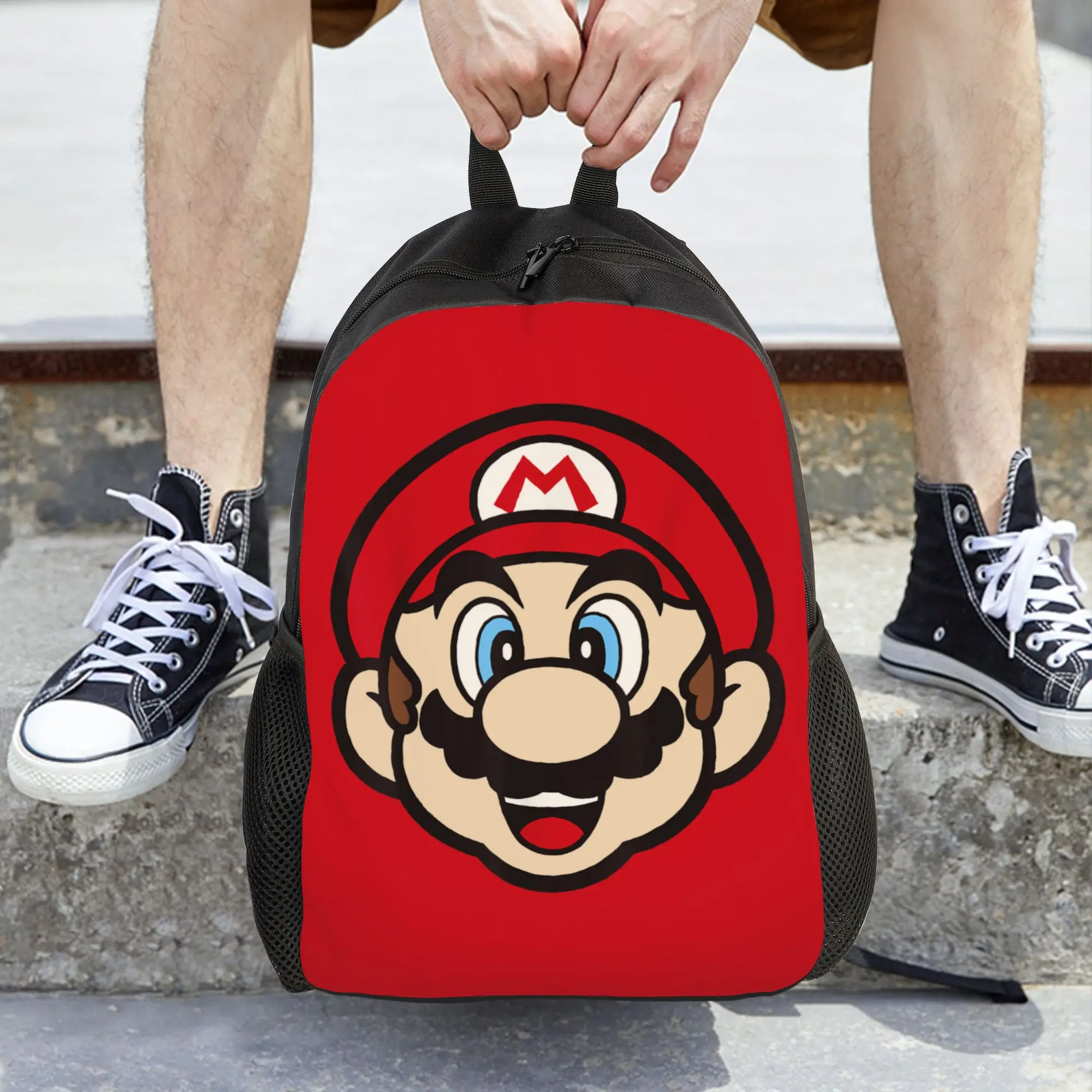Marios Big Face Women Backpack Trend Children School Bag Laptop Backpack Boys Girls Travel Rucksack
Marios Big Face Women Backpack Trend Children School Bag Laptop Backpack Boys Girls Travel Rucksack