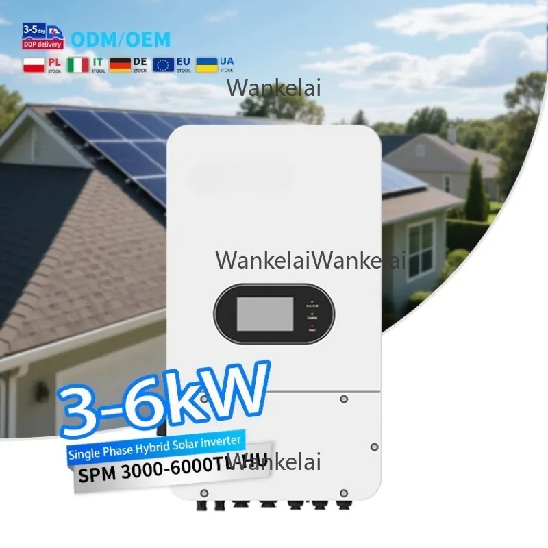 SPM 3000-6000TL-HU Hybrid Solar Inverter (3kW–6kW) — Single-Phase Battery Storage Home Energy System (50/60Hz) with LCD Display
SPM 3000-6000TL-HU Hybrid Solar Inverter (3kW–6kW) — Single-Phase Battery Storage Home Energy System (50/60Hz) with LCD Display