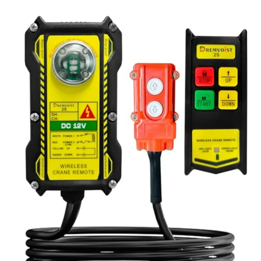 2 in 1 Wireless Crane Remote Control 12V Crane Dump Trailer Controller Industrial Hoist Truck Crane Switch Control Station Up-D
2 in 1 Wireless Crane Remote Control 12V Crane Dump Trailer Controller Industrial Hoist Truck Crane Switch Control Station Up-D
