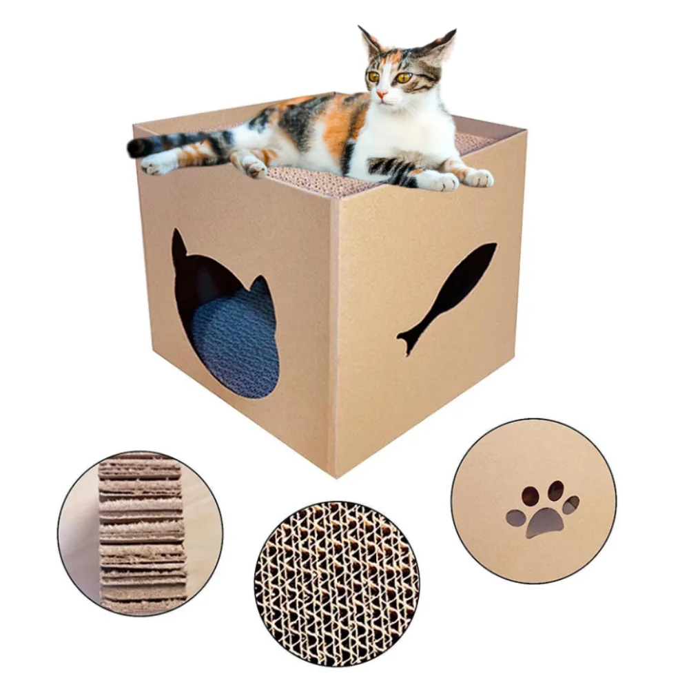 Cats Scratcher Cardboard House Kitten Scratching Board Keep Away From Furniture Pets Cat Corrugated Playhouse Pets Toy
Cats Scratcher Cardboard House Kitten Scratching Board Keep Away From Furniture Pets Cat Corrugated Playhouse Pets Toy