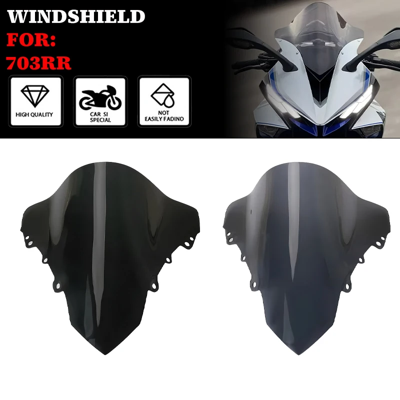 NEW 703RR Motorcycle Double Bubble Windscreen Screen Wind Deflectors Windshield Accessories For ZONTES 703 RR 703rr 2024-2026
NEW 703RR Motorcycle Double Bubble Windscreen Screen Wind Deflectors Windshield Accessories For ZONTES 703 RR 703rr 2024-2026