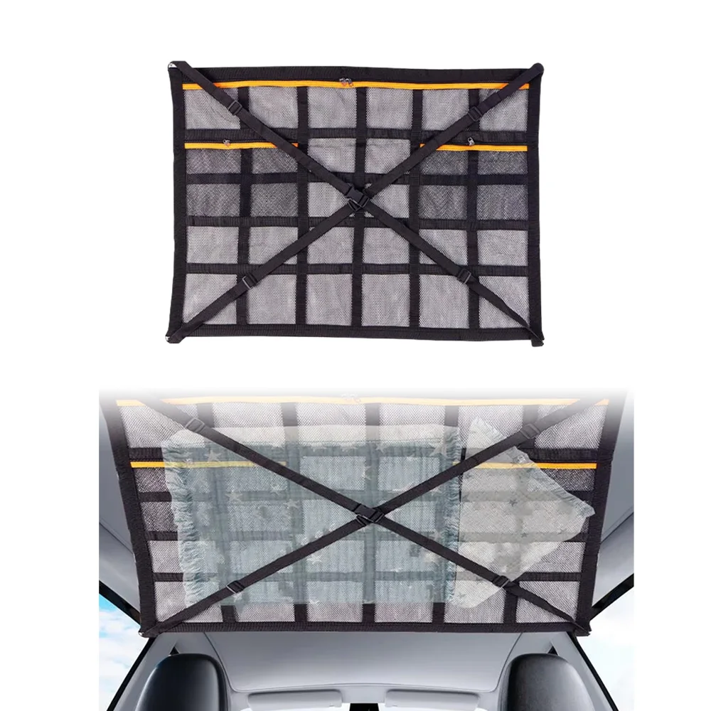 Car Ceiling Cargo Net Roof Storage Organizer Strong Load-Bearing Mesh Large Capacity Space Saving Car Ceiling Net Storage
Car Ceiling Cargo Net Roof Storage Organizer Strong Load-Bearing Mesh Large Capacity Space Saving Car Ceiling Net Storage