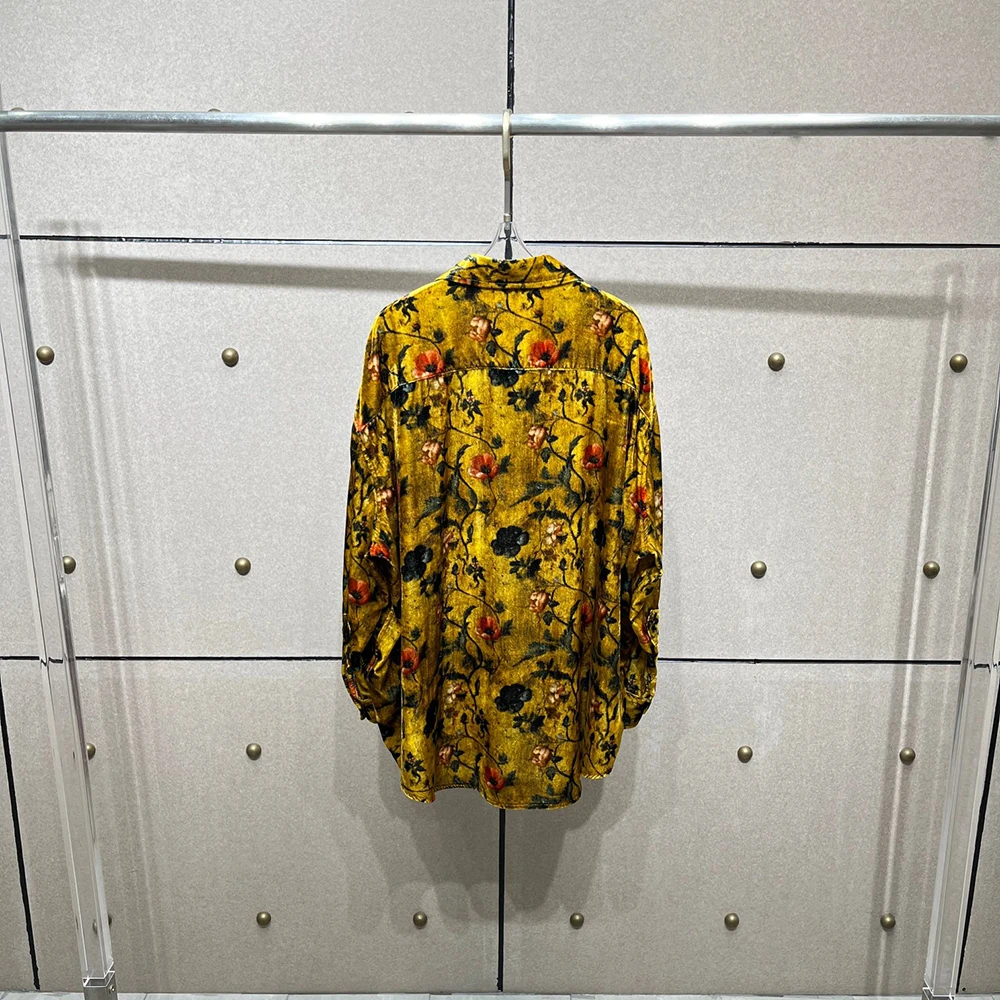 Velvet Print Women's Blouses Y2K Pocket Detail Elegant Commuter Style Versatile Long-Sleeve Shirt Tops Fall 2025 New Arrivals
Velvet Print Women's Blouses Y2K Pocket Detail Elegant Commuter Style Versatile Long-Sleeve Shirt Tops Fall 2025 New Arrivals