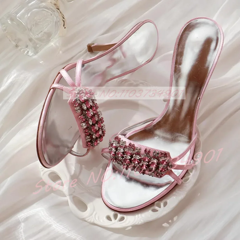 Colored Crystals Heeled Mules Women Casual Pink Satin Open Toe 8cm Stiletto Mule Ladies Fashion Summer Party Shoes
Colored Crystals Heeled Mules Women Casual Pink Satin Open Toe 8cm Stiletto Mule Ladies Fashion Summer Party Shoes