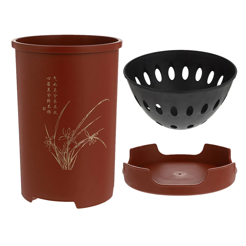 Набор из 1 шт. Простой дышащий цветочный горшок из смолы для орхидей, декоративный держатель для растений для сада, балкона, рабочего стола, питомника, весеннего и уличного использования
Набор из 1 шт. Простой дышащий цветочный горшок из смолы для орхидей, декоративный держатель для растений для сада, балкона, рабочего стола, питомника, весеннего и уличного использования