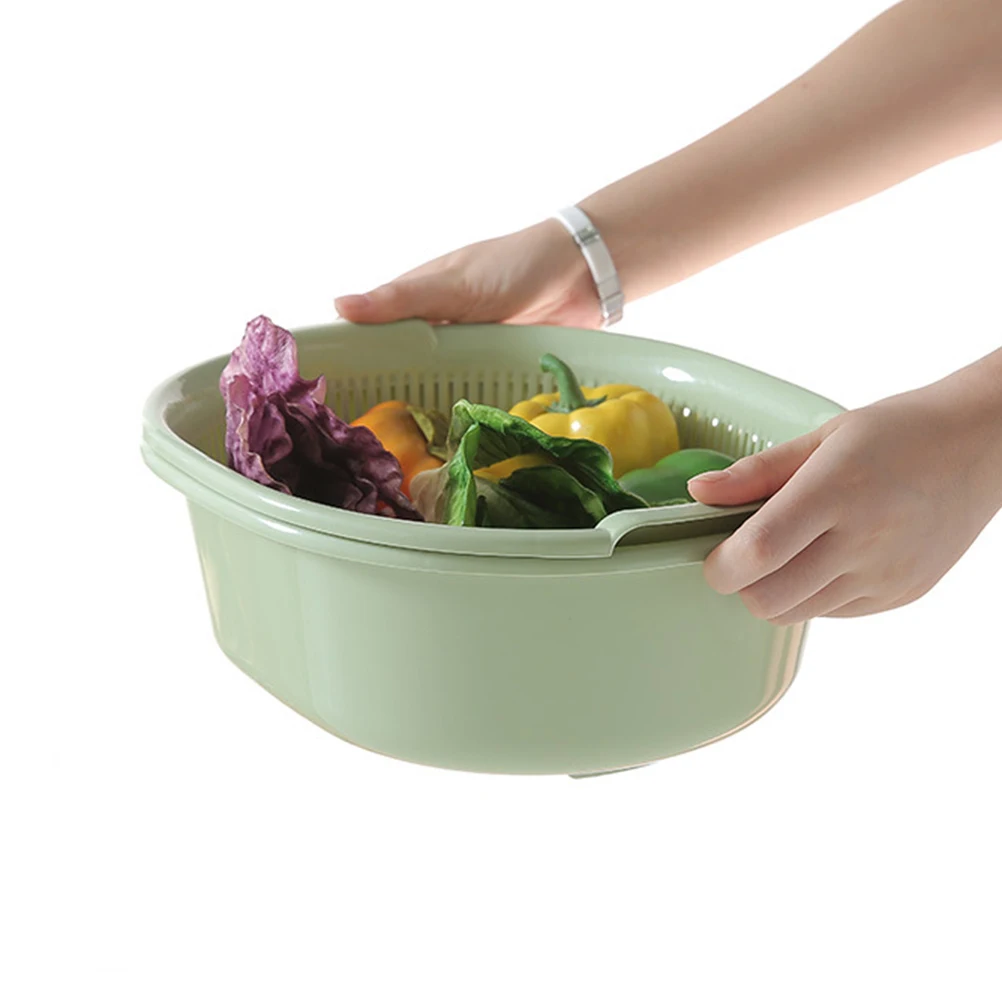 Double Layer Vegetable Fruit Colander Stackable Wash Bowl Drain Detachable Light Smooth Bright Color Space Saving Kitchen
Double Layer Vegetable Fruit Colander Stackable Wash Bowl Drain Detachable Light Smooth Bright Color Space Saving Kitchen