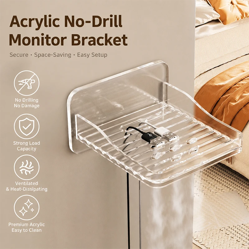 No-Drill Adhesive Wall Shelf Mount Bracket Holder for WiFi Camera Indoor Outdoor Router Wall Stand Storage Organizer
No-Drill Adhesive Wall Shelf Mount Bracket Holder for WiFi Camera Indoor Outdoor Router Wall Stand Storage Organizer