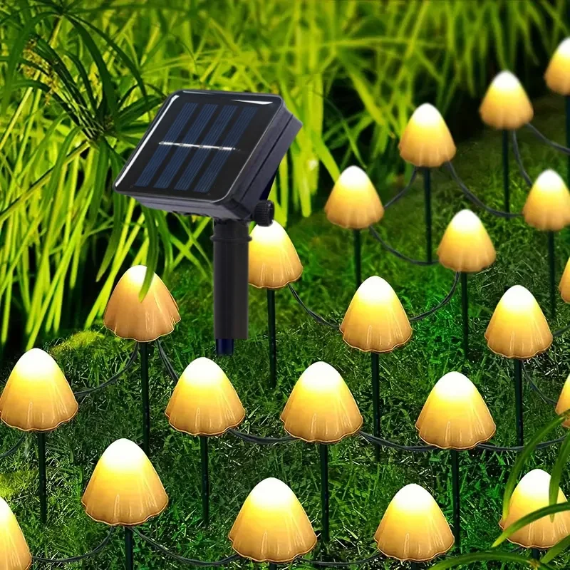 Solar Mushroom String Lights 8 Modes Plastic Landscape Lighting for Garden Courtyard Wedding Backyard Party Lights
Solar Mushroom String Lights 8 Modes Plastic Landscape Lighting for Garden Courtyard Wedding Backyard Party Lights