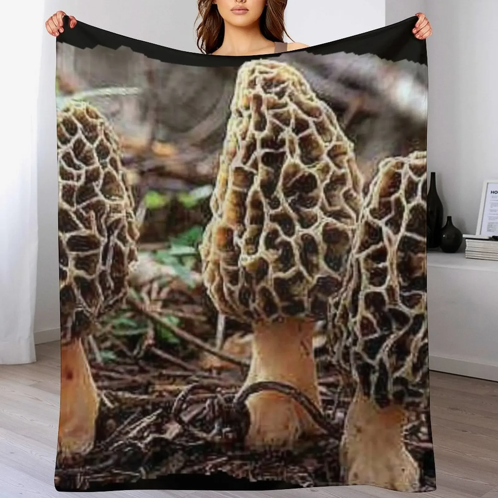MOREL MUSHROOMS Throw Blanket Cute Beach Summer Warm Blankets
MOREL MUSHROOMS Throw Blanket Cute Beach Summer Warm Blankets