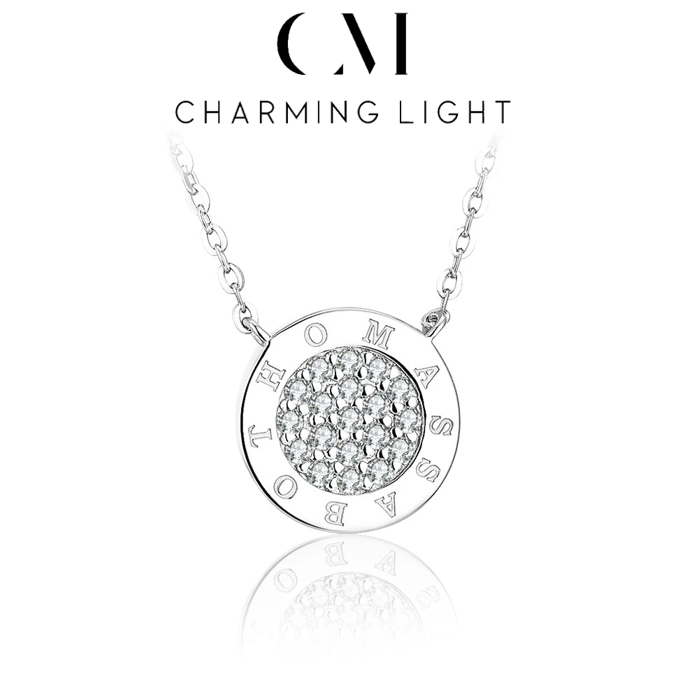 CHARMING Round Cut 1.4mm D Color Moissanite Brilliant Necklace S925 Sterling Silver Pendant With Certificated Wedding Jewelry
CHARMING Round Cut 1.4mm D Color Moissanite Brilliant Necklace S925 Sterling Silver Pendant With Certificated Wedding Jewelry