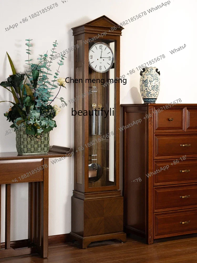 Modern simple fashion light luxury floor clock living room vertical solid wood pendulum clock mechanical retro clock
Modern simple fashion light luxury floor clock living room vertical solid wood pendulum clock mechanical retro clock
