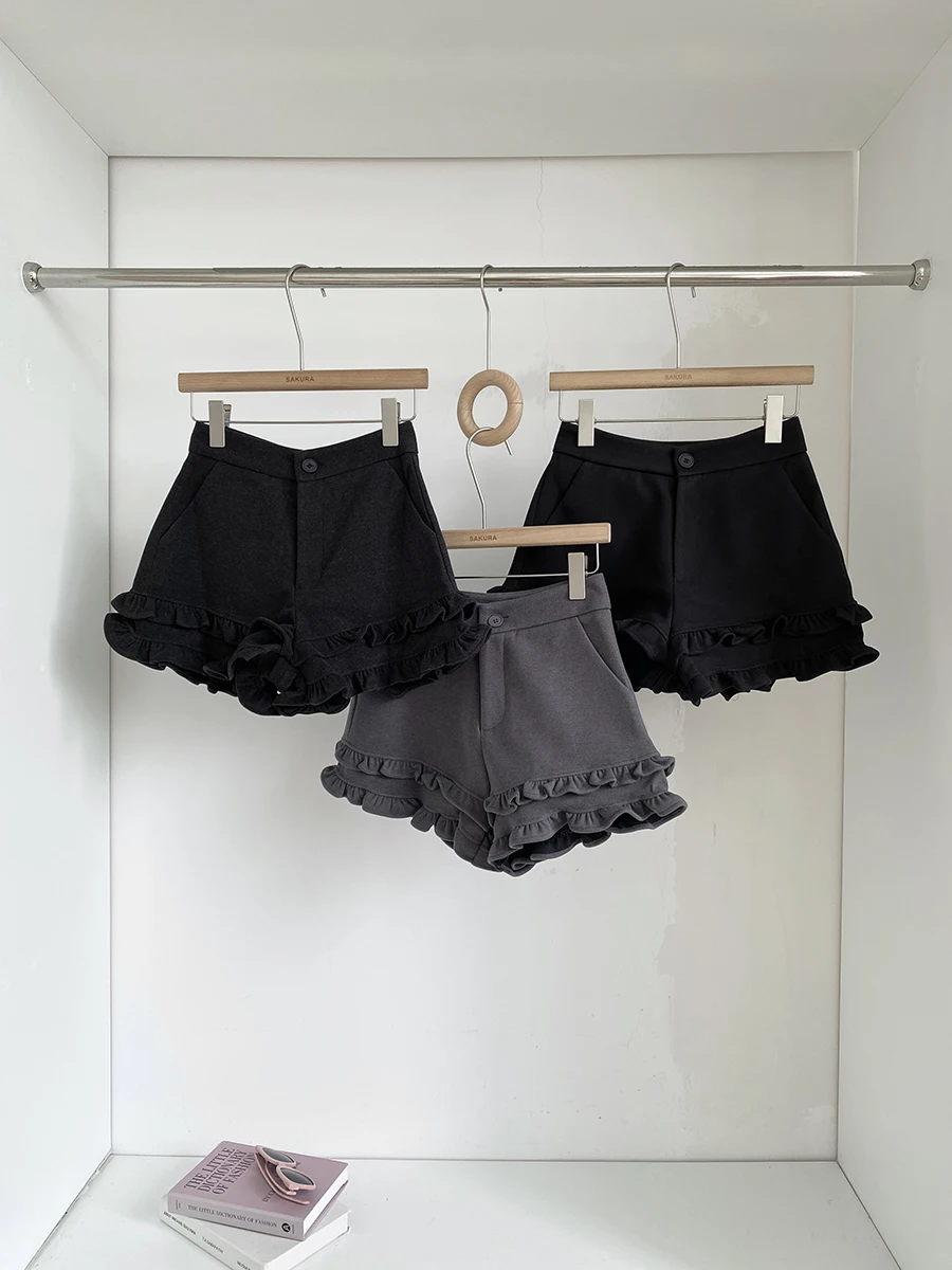 High Waist Wide Leg Woolen Short Pants Women's Fashionable Versatile Wood Grain Autumn Winter New Arrival Korean Style
High Waist Wide Leg Woolen Short Pants Women's Fashionable Versatile Wood Grain Autumn Winter New Arrival Korean Style