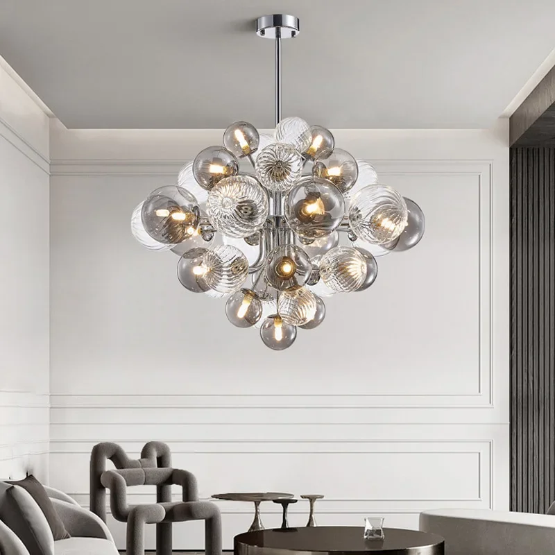Nordic Glass Ball Pendant Lighs Living Room Kitchen LED Chandelier Luxury Dining Table Bedroom Ceiling Lamps Home Decor Lighting
Nordic Glass Ball Pendant Lighs Living Room Kitchen LED Chandelier Luxury Dining Table Bedroom Ceiling Lamps Home Decor Lighting
