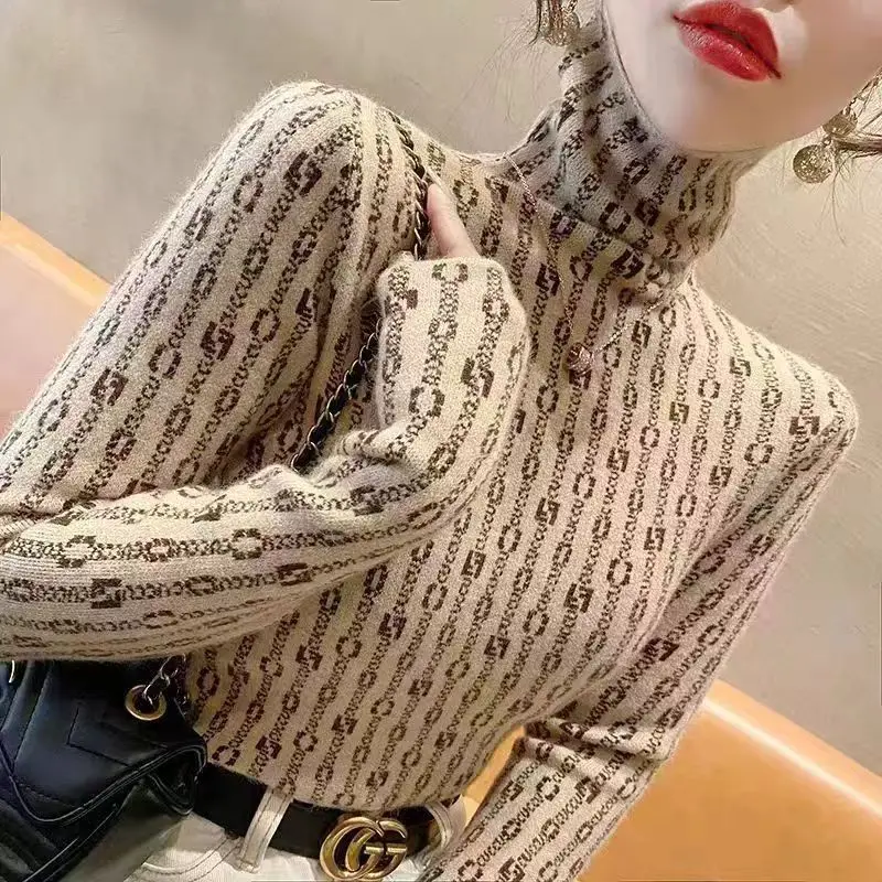 Winter Clothes Women Korean Fashion Luxury High Collar Basic Knitted Sweater Elegant Chic Long Sleeve Slim Pullover Tops Jumpers
Winter Clothes Women Korean Fashion Luxury High Collar Basic Knitted Sweater Elegant Chic Long Sleeve Slim Pullover Tops Jumpers