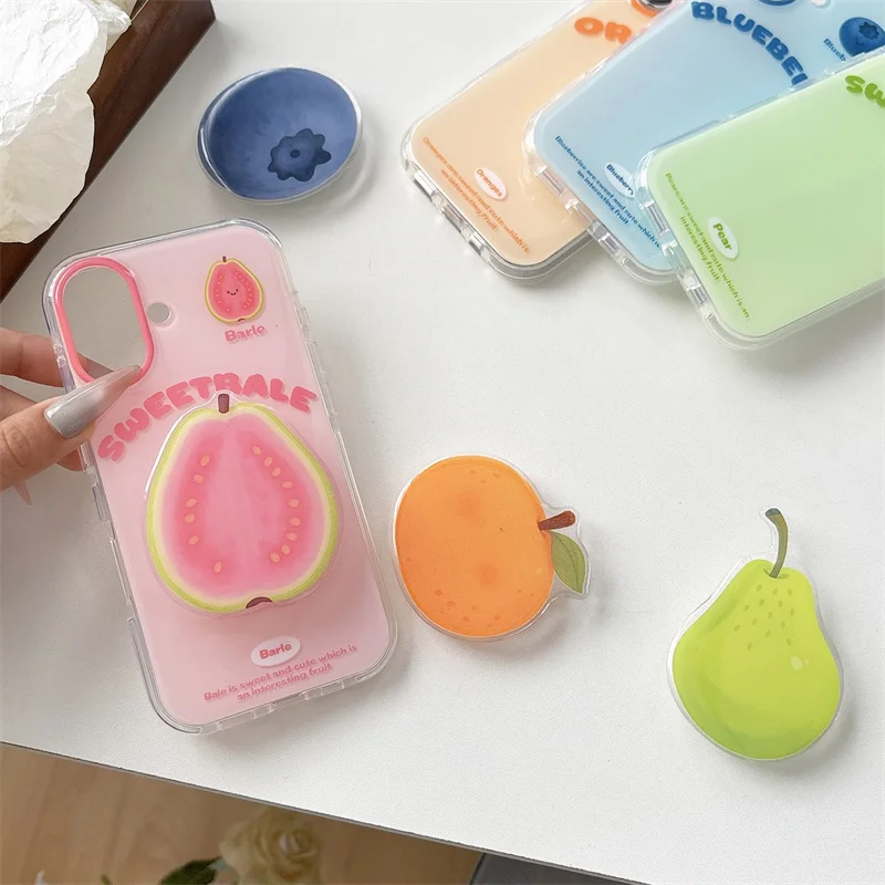 Summer Cute Pear Orange Fruit Stand Holder for iPhone 16 Pro Samsung Phone Cases Kawaii Folding Bracket Finger Grip Kickstand
Summer Cute Pear Orange Fruit Stand Holder for iPhone 16 Pro Samsung Phone Cases Kawaii Folding Bracket Finger Grip Kickstand