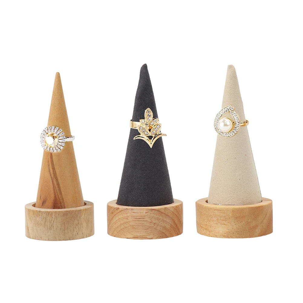Jewelry Display Stand Wood Cone Ring Holder Minimalist Organizer for Bedroom Bathroom Shelf Decorative Storage Solution Beige
Jewelry Display Stand Wood Cone Ring Holder Minimalist Organizer for Bedroom Bathroom Shelf Decorative Storage Solution Beige