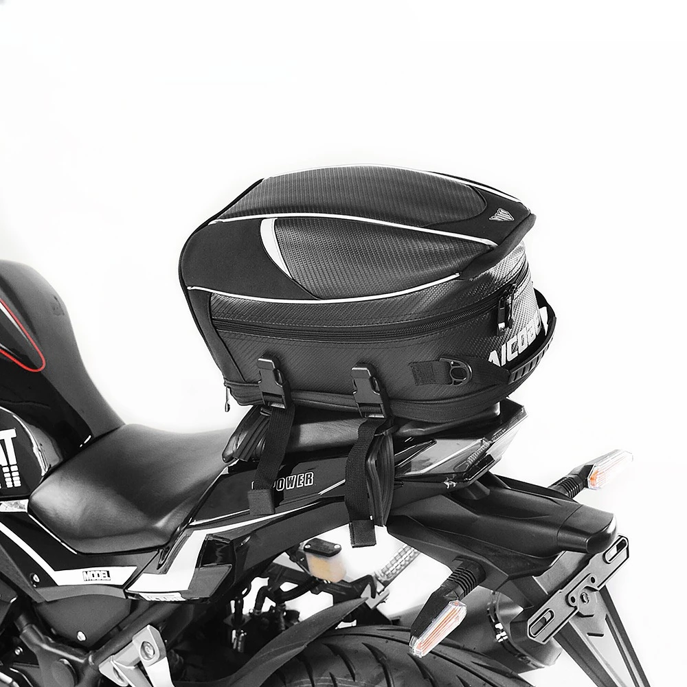 New Motorcycle Tail Bag Large Capacity Waterproof Rear Seat Storage Pack for Bike Riding Gear with Helmet Holder and Reflective
New Motorcycle Tail Bag Large Capacity Waterproof Rear Seat Storage Pack for Bike Riding Gear with Helmet Holder and Reflective