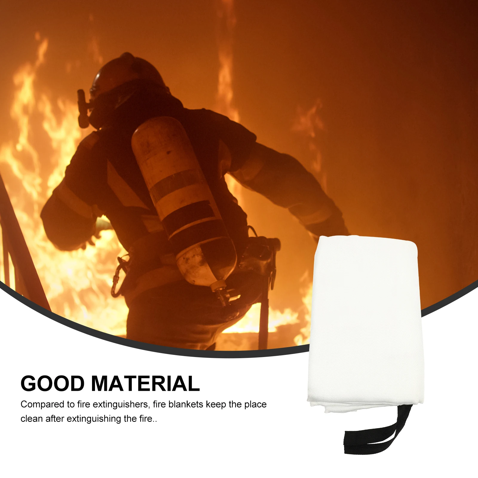 Fire Blanket Insulation Emergency Fiberglass Protection Suppression Portable Durable Flame Retardant Blanket Safety
Fire Blanket Insulation Emergency Fiberglass Protection Suppression Portable Durable Flame Retardant Blanket Safety