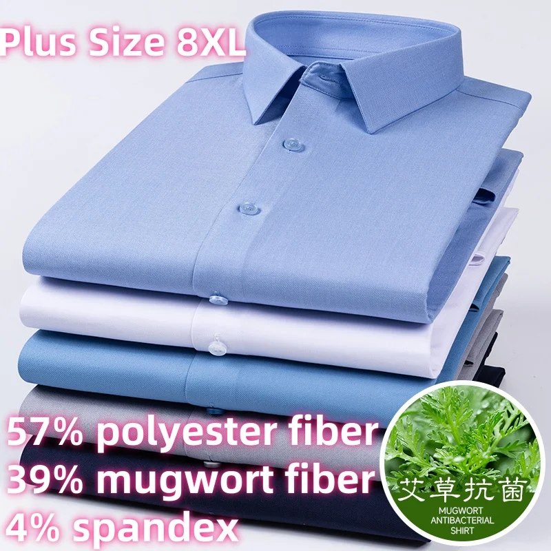 8XL Mugwort Fiber New Fabrics Work Mens Shirts Long Sleeve Dress Shirts Slim Fit Soft Cozy Business Casual Business Office
8XL Mugwort Fiber New Fabrics Work Mens Shirts Long Sleeve Dress Shirts Slim Fit Soft Cozy Business Casual Business Office