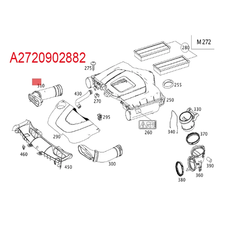 A03Z-Left+Right Air Intake Hose Duct Kit For Mercedes Benz GLK350 3.5L 2010-2012 A2720902982 A2720902882 Intake Pipe
A03Z-Left+Right Air Intake Hose Duct Kit For Mercedes Benz GLK350 3.5L 2010-2012 A2720902982 A2720902882 Intake Pipe