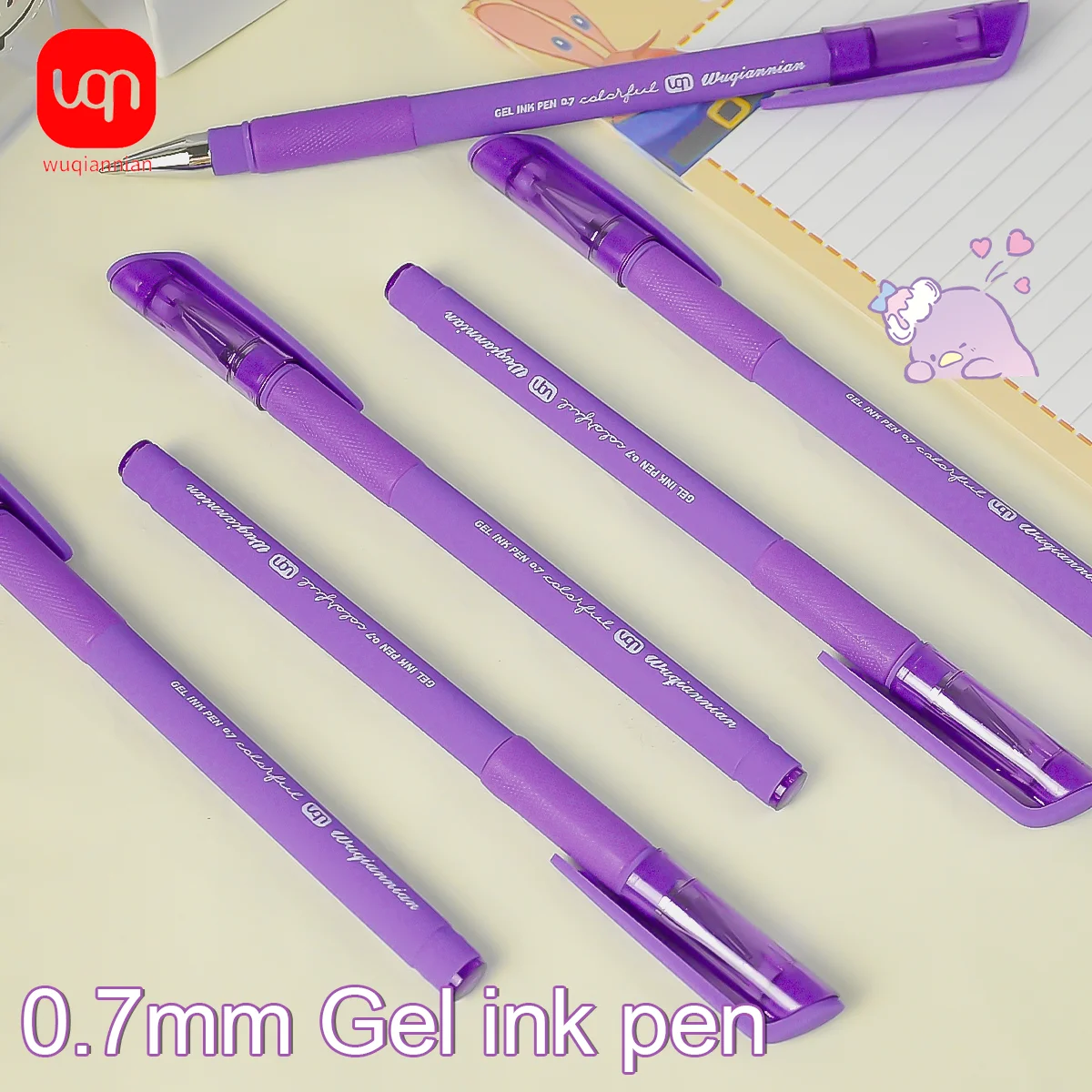 WQN-3/6/12pcs Frosted Purple Gel Pen 0.7mm Nib Writing Smooth Purple Ink for Writing and Daily Office Stationery
WQN-3/6/12pcs Frosted Purple Gel Pen 0.7mm Nib Writing Smooth Purple Ink for Writing and Daily Office Stationery