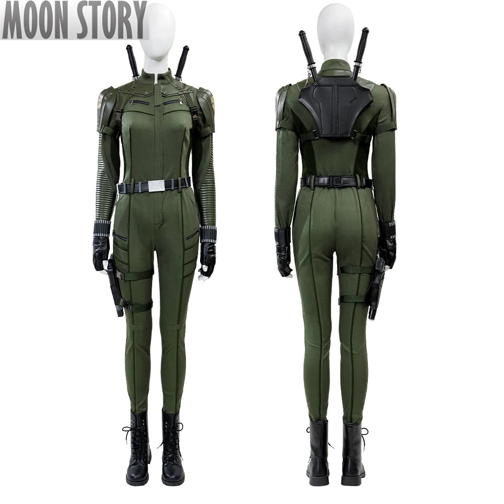 Movie Widow Yelena Cosplay Costume Black Women Army Green Jumpsuit Battle Suit Halloween Carnival
Movie Widow Yelena Cosplay Costume Black Women Army Green Jumpsuit Battle Suit Halloween Carnival