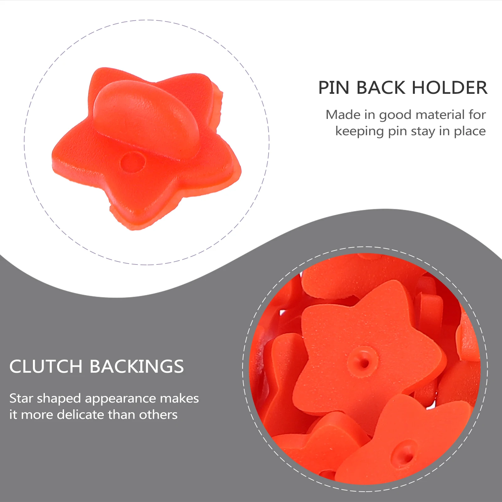 100pcs Star Shaped Pin Back Holders Badges Lapel Tie Tacks Keepers Clutch Backings Strong Secure Lightweight Easy Carry
100pcs Star Shaped Pin Back Holders Badges Lapel Tie Tacks Keepers Clutch Backings Strong Secure Lightweight Easy Carry
