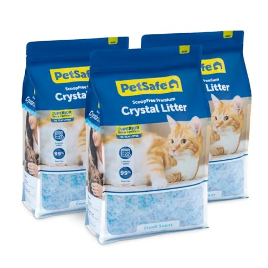ScoopFree Premium Crystal Cat Litter - Ultra-Absorbent Silica Universal Litterbox Crystals - Non-Clumping Odor Control - - 8 lb
ScoopFree Premium Crystal Cat Litter - Ultra-Absorbent Silica Universal Litterbox Crystals - Non-Clumping Odor Control - - 8 lb