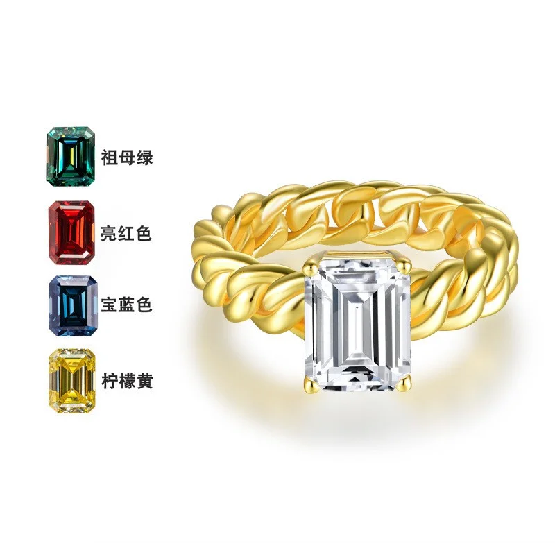 ZFSILVER Silver s925 Fashion Trendy Luxury Moissanite Design Weaving Cuba Rectangle Ring Charms Women Party Jewelry Gift R3-0629
ZFSILVER Silver s925 Fashion Trendy Luxury Moissanite Design Weaving Cuba Rectangle Ring Charms Women Party Jewelry Gift R3-0629