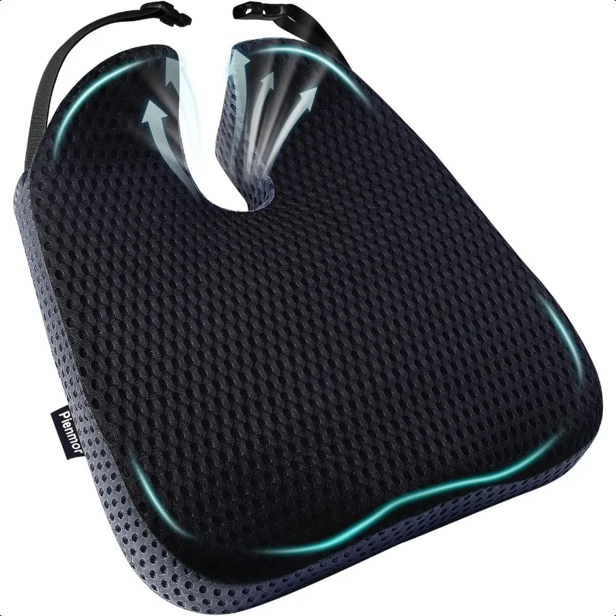 Large Memory Seat CushionCar Seat Cushion are Used to Relieve Sciatica Suitable for Offices Cars Wheelchairs MultiPurpose Black 
Large Memory Seat CushionCar Seat Cushion are Used to Relieve Sciatica Suitable for Offices Cars Wheelchairs MultiPurpose Black