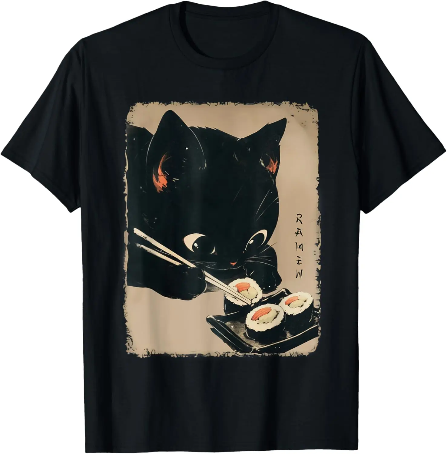 Kawaii Cat Eating Sushi Funny Japanese Anime Cute Cat Girls T-Shirt
Kawaii Cat Eating Sushi Funny Japanese Anime Cute Cat Girls T-Shirt