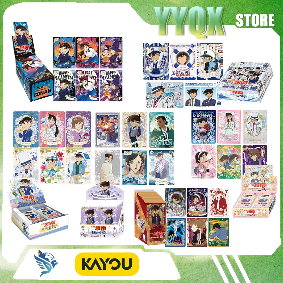 KAYOU 2026 Новые коллекционные карточки и сувениры по аниме «Детектив Конан: Завершено расследование», фигурки, подарки-сюрпризы, милые аниме-фигурки
KAYOU 2026 Новые коллекционные карточки и сувениры по аниме «Детектив Конан: Завершено расследование», фигурки, подарки-сюрпризы, милые аниме-фигурки