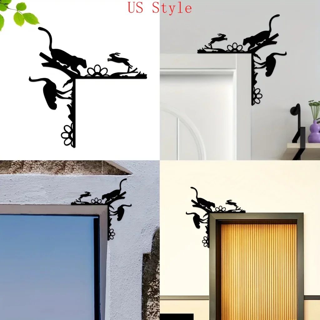 1pc Metal Creative Animal Home Decorative Wall Stickers Door Corner Decoration Door Frame Corner Decor Bedroom Decoration Garden
1pc Metal Creative Animal Home Decorative Wall Stickers Door Corner Decoration Door Frame Corner Decor Bedroom Decoration Garden